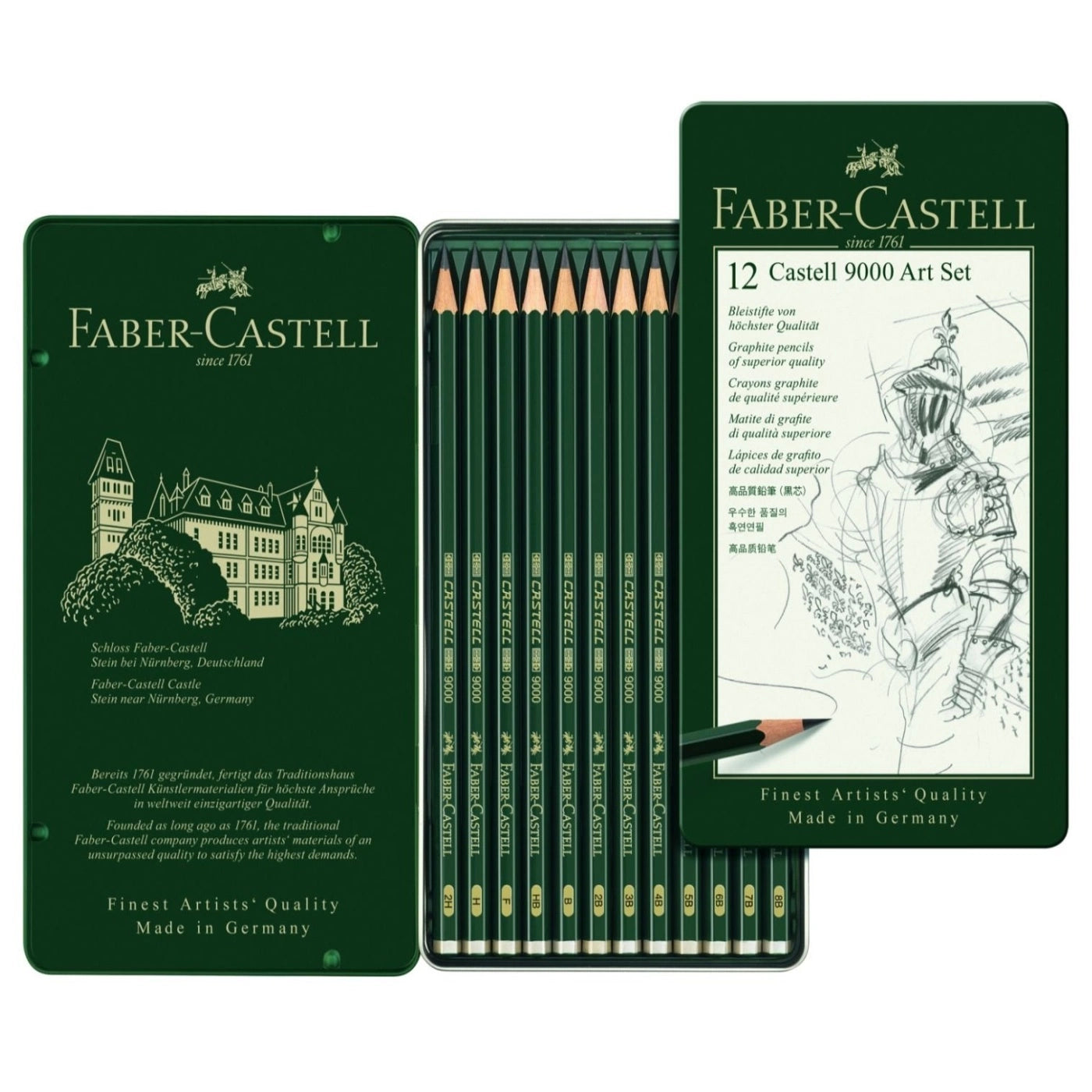 Faber Castell 9000 sett 8B-2H
