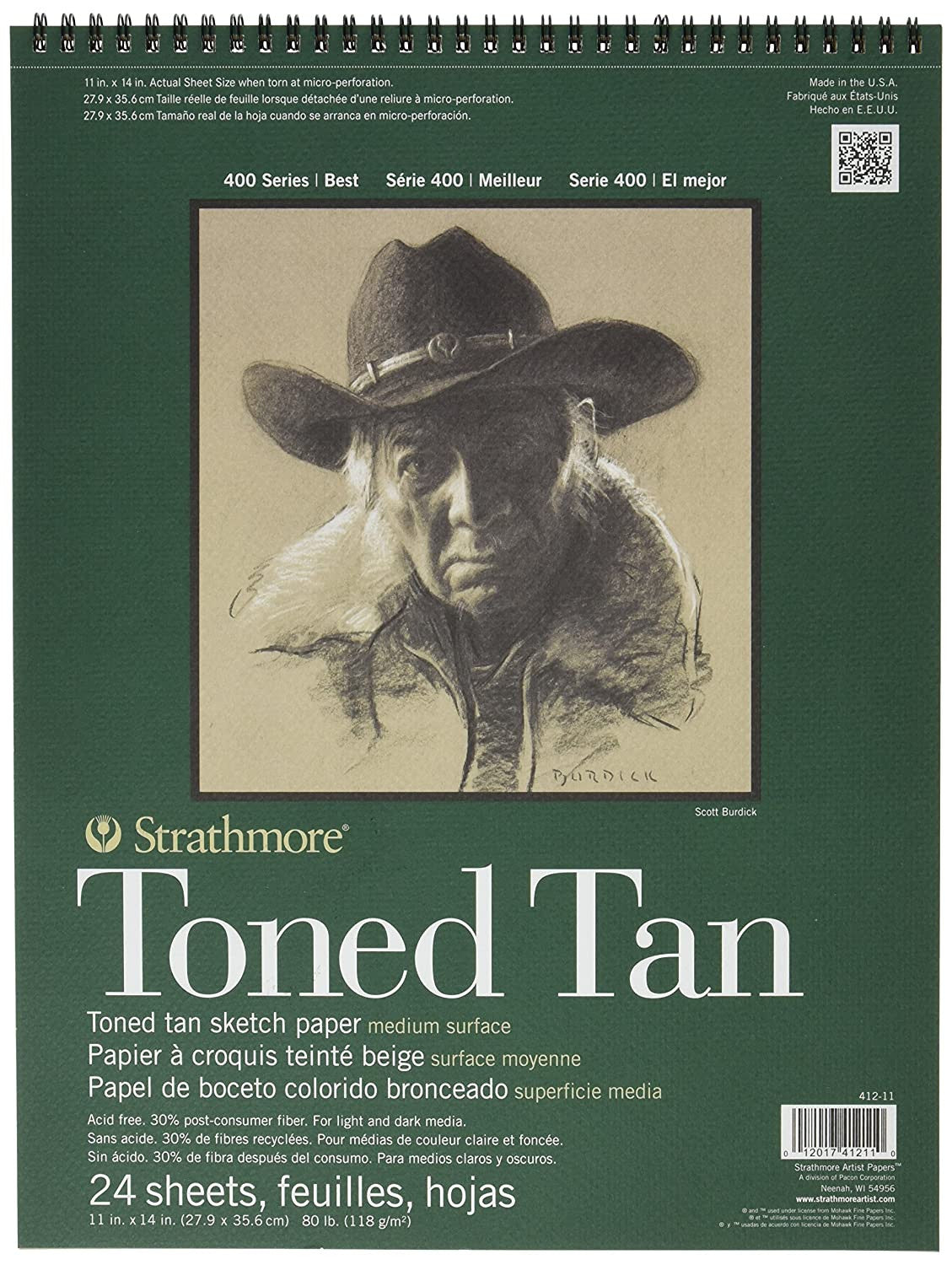 Strathmore Toned tan 3 pack 24 ark 27,9x35,6cm